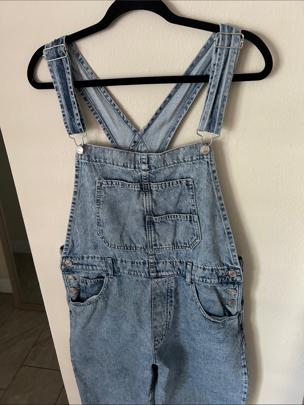 Free people we the free Ziggy Denim Overalls large - Picture 4 of 16